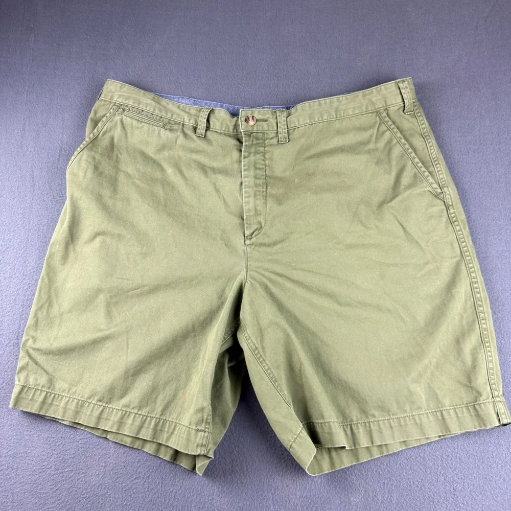 Polo Ralph Lauren Shorts Mens 40 Green Relaxed Fit Chino Twill Flat Front Cotton